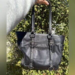 Black Leather Coach Bag